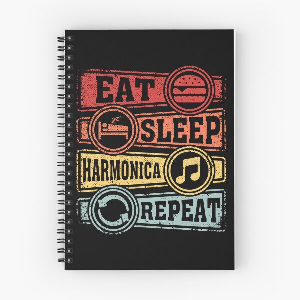 Item preview, Eat Sleep harmonica Repeat designed and sold by GabbyKash.
