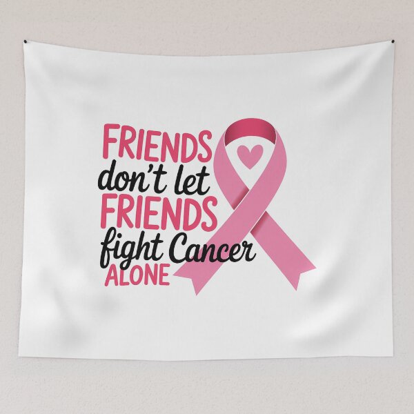 Item preview, Friends Don't Let Friends Fight Cancer Alone  designed and sold by sailorjessiArt.