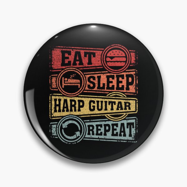 Item preview, Eat Sleep Harp guitar Repeat designed and sold by GabbyKash.