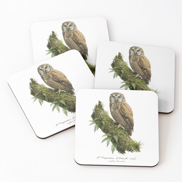 Item preview, Papuan Hawk-owl on Mossy Tree designed and sold by Takeda-art.