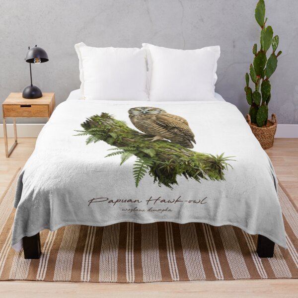 Item preview, Papuan Hawk-owl on Mossy Tree designed and sold by Takeda-art.