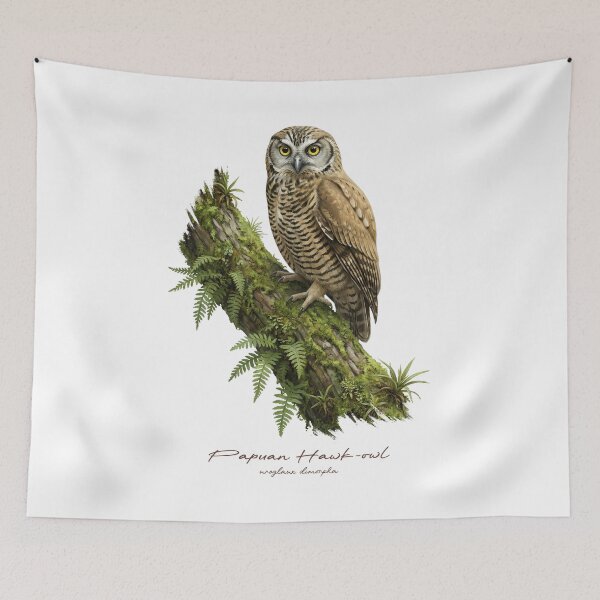 Item preview, Papuan Hawk-owl on Mossy Tree designed and sold by Takeda-art.