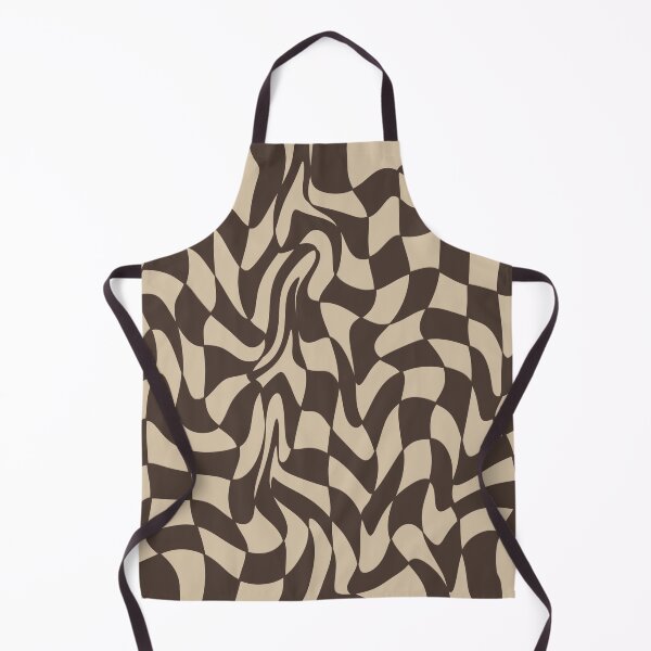 Item preview, Retro Distorted Checkerboard Pattern – Brown Neutral Abstract designed and sold by Barelythere2324.