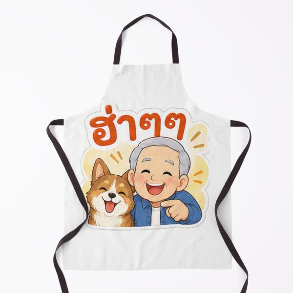 Item preview, “Haa Haa!” – Funny Thai Grandpa & Dog designed and sold by Tonphiarts.
