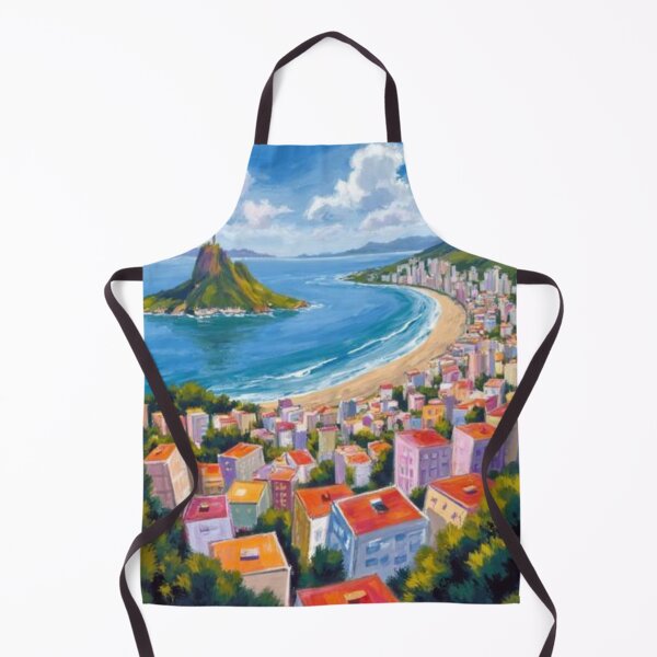 Item preview, Brazil shoreline with cross oil painting designed and sold by cloudzer0000.