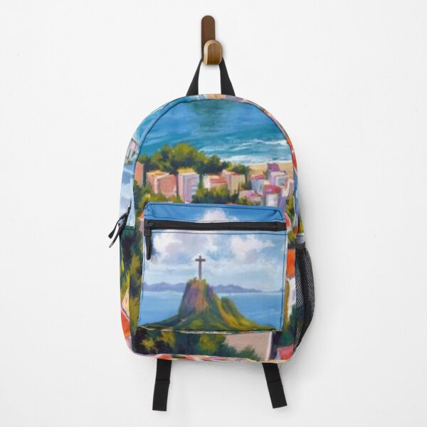 Item preview, Brazil shoreline with cross oil painting designed and sold by cloudzer0000.