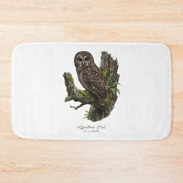 Item preview, Spotted Owl on Mossy Tree designed and sold by Takeda-art.