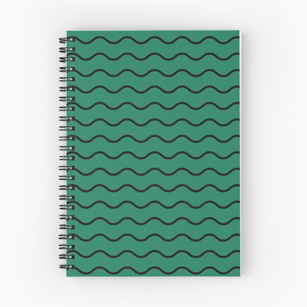 Item preview, Green And Black Waves Pattern designed and sold by pattern-archive.