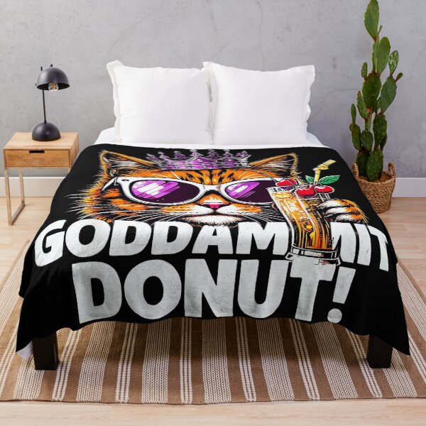 Item preview, Goddammit Donut! Sassy Cat Lover Feline Attitude Humor designed and sold by SanTiOmal.