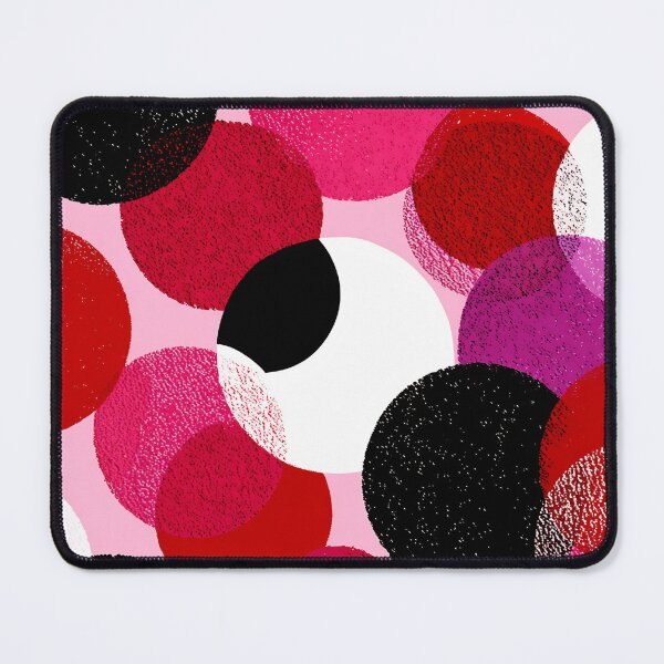 Item preview, Bold Circle Pattern Art, Pink Black Abstract Geometric Illustration designed and sold by daila70.