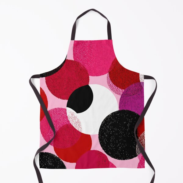 Artikelvorschau, Kunst mit auffälligem Kreismuster, abstrakte geometrische Illustration in Rosa und Schwarz entworfen und verkauft von daila70.