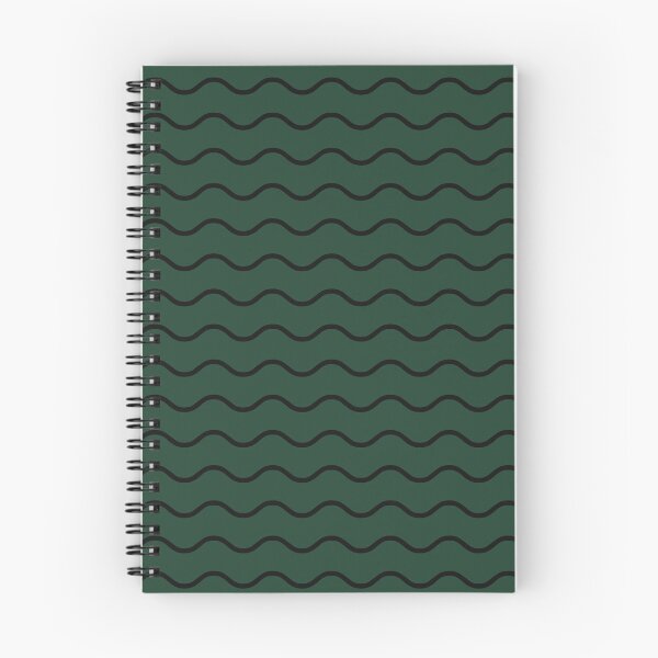Item preview, Forest Green And Black Waves Pattern designed and sold by pattern-archive.