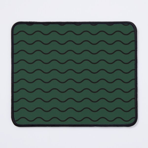Item preview, Forest Green And Black Waves Pattern designed and sold by pattern-archive.