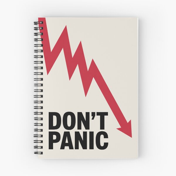 Item preview, Don’t Panic Market Crash Poster designed and sold by GiriaGallery.