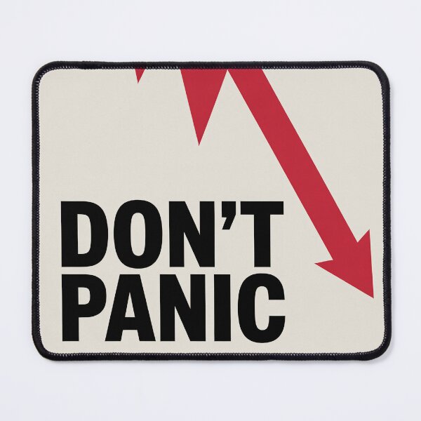 Item preview, Don’t Panic Market Crash Poster designed and sold by GiriaGallery.