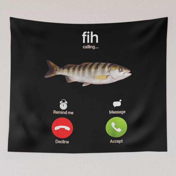 Item preview, Fih Calling Funny Fishing Angler designed and sold by SanTiOmal.