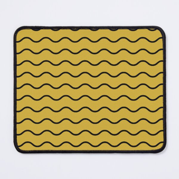 Item preview, Gold And Black Waves Pattern designed and sold by pattern-archive.