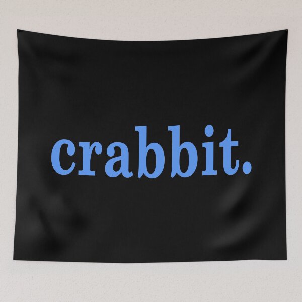 Item preview, Crabbit Scottish Slang Word Blue designed and sold by Jeallan Designs.
