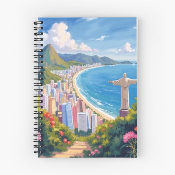 Item preview, Brazil shoreline with Christ the redemer oil painting designed and sold by cloudzer0000.