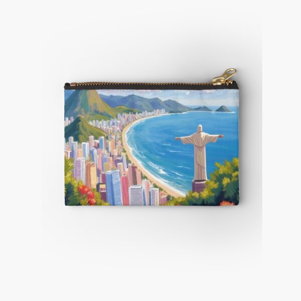 Item preview, Brazil shoreline with Christ the redemer oil painting designed and sold by cloudzer0000.
