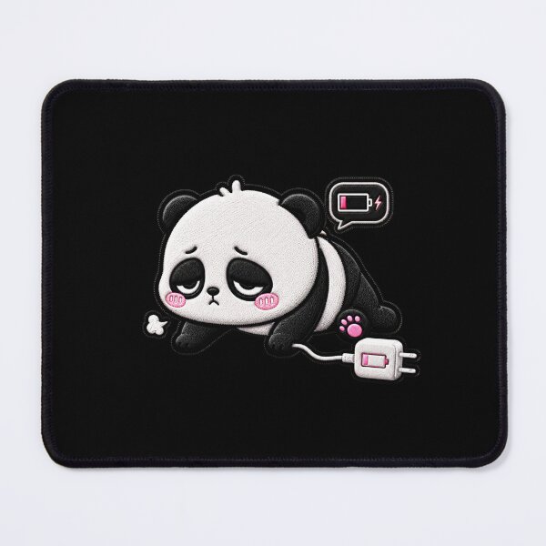 Item preview, Low Energy Panda Embroidery Patch Cute Kawaii designed and sold by ColorSplash123.