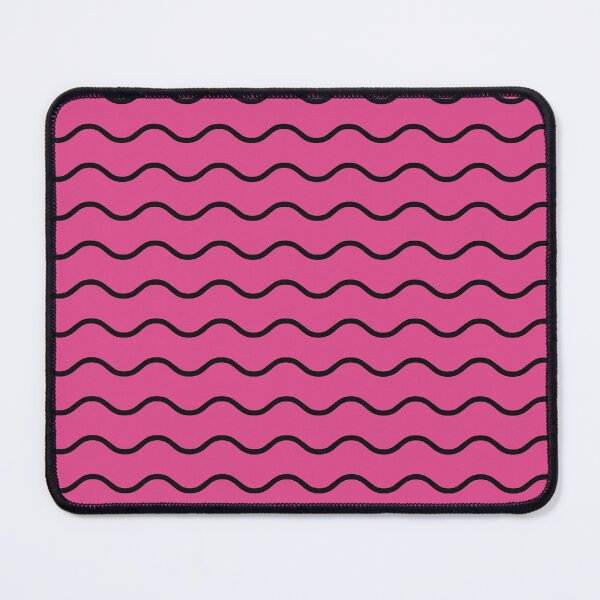 Item preview, Hot Pink And Black Waves Pattern designed and sold by pattern-archive.