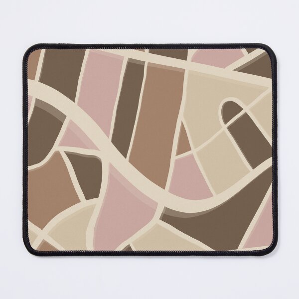 Item preview, Abstract Geometric Mosaic Pattern – Neutral Boho Shapes designed and sold by Barelythere2324.