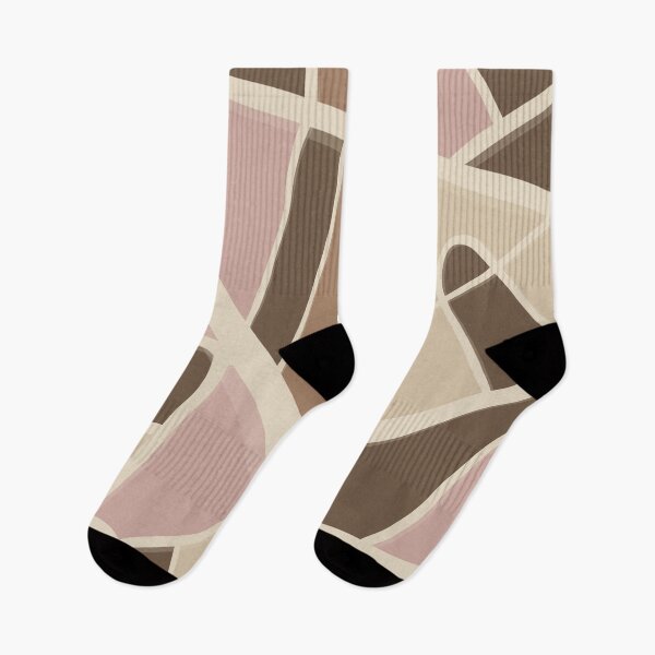 Item preview, Abstract Geometric Mosaic Pattern – Neutral Boho Shapes designed and sold by Barelythere2324.