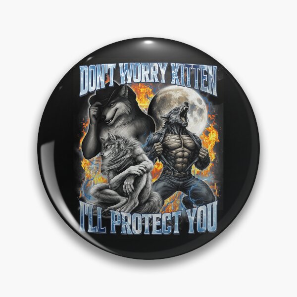 Item preview, Don't Worry Kitten I'll Protect You Werewolf Fantasy Protector designed and sold by SanTiOmal.