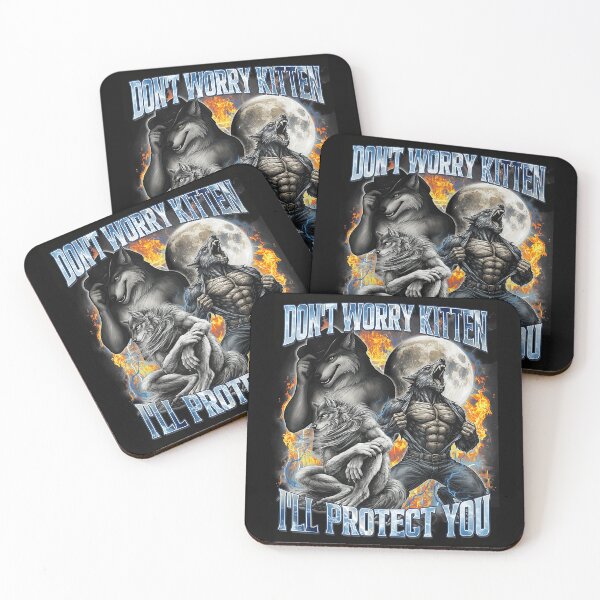 Item preview, Don't Worry Kitten I'll Protect You Werewolf Fantasy Protector designed and sold by SanTiOmal.