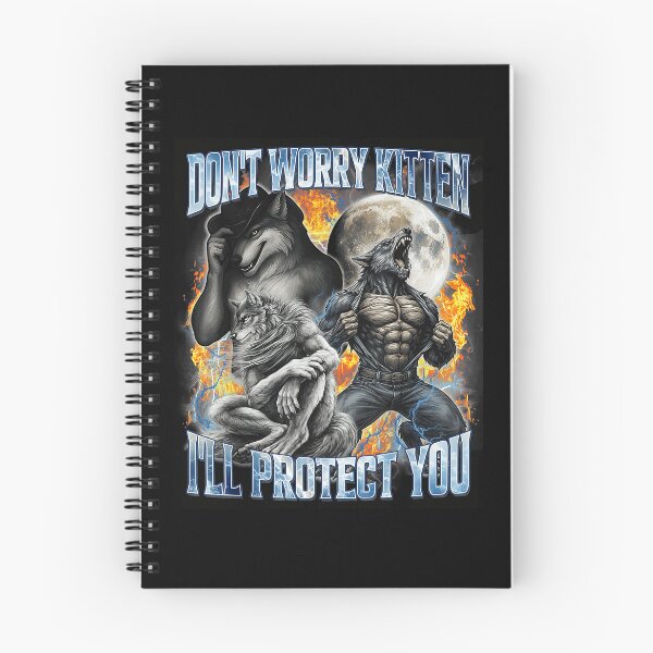 Item preview, Don't Worry Kitten I'll Protect You Werewolf Fantasy Protector designed and sold by SanTiOmal.