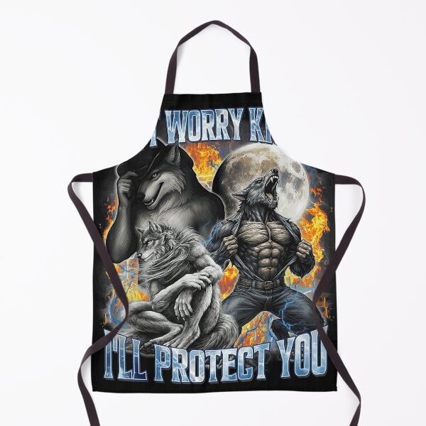 Item preview, Don't Worry Kitten I'll Protect You Werewolf Fantasy Protector designed and sold by SanTiOmal.