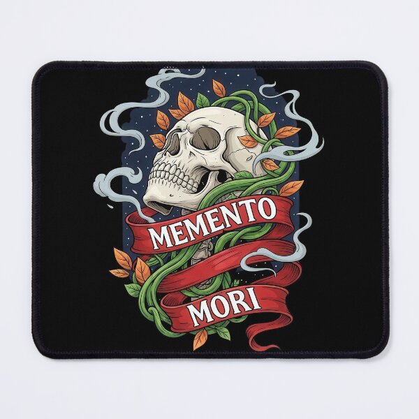 Item preview, Memento Mori Skull in Midnight Forest Foliage designed and sold by nuel-art.