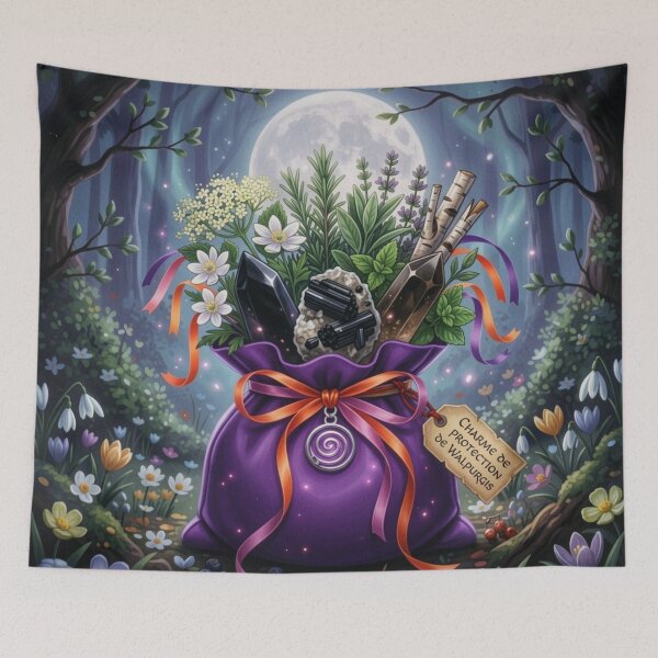 Item preview, Walpurgis Protection Charm: Herbs and Crystals Magic designed and sold by NeyhineAngelionShop.