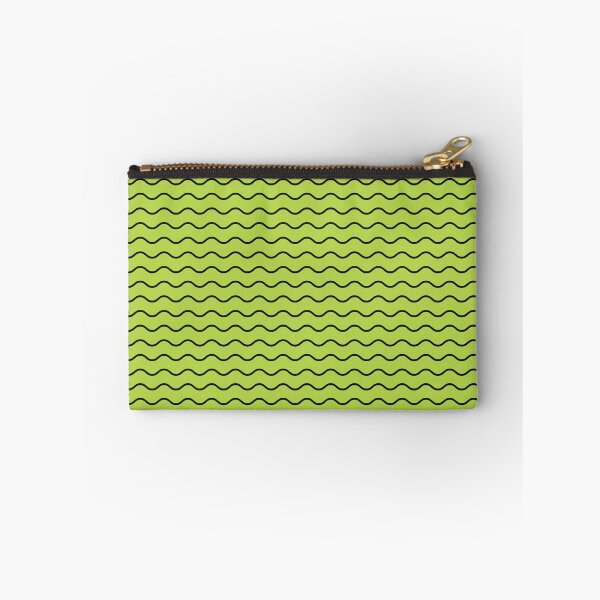 Item preview, Lime And Black Waves Pattern designed and sold by pattern-archive.