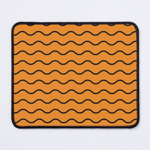 Item preview, Orange And Black Waves Pattern designed and sold by pattern-archive.