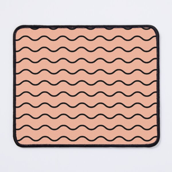 Item preview, Peach And Black Waves Pattern designed and sold by pattern-archive.