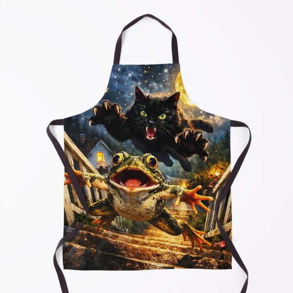 Item preview, Cat and Frog under the Moonlight designed and sold by Erlin Rudho.