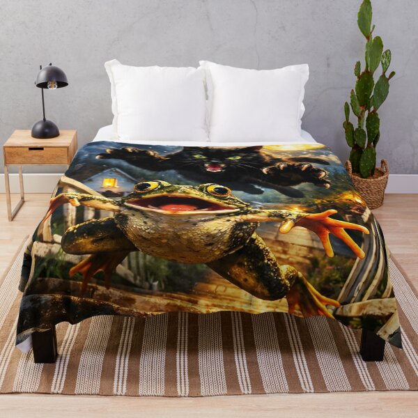 Item preview, Cat and Frog under the Moonlight designed and sold by Erlin Rudho.