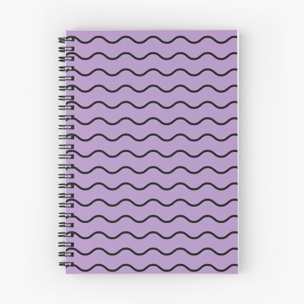 Item preview, Purple And Black Waves Pattern designed and sold by pattern-archive.