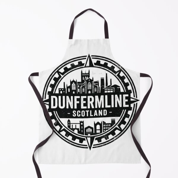 Item preview, Dunfermline Scotland Historic Travel Badge Art designed and sold by redsharkuk.