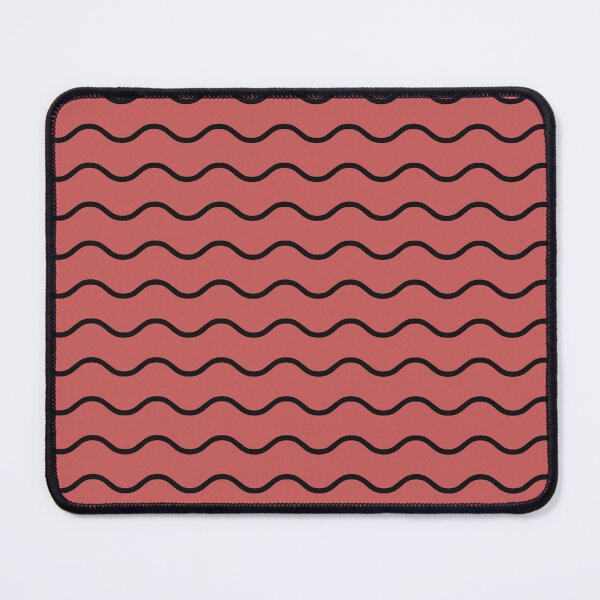 Item preview, Pastel Red And Black Waves Pattern designed and sold by pattern-archive.