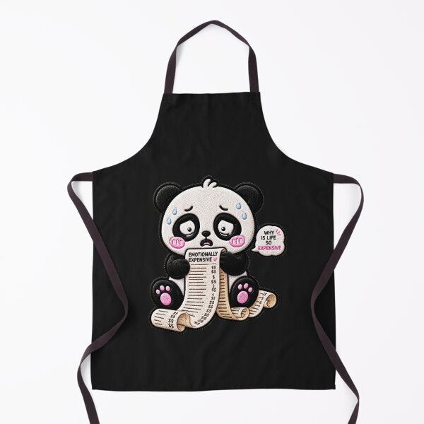 Item preview, Emotionally Expensive Panda Embroidery Patch designed and sold by ColorSplash123.