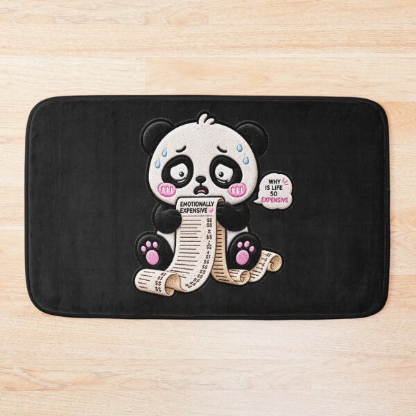 Item preview, Emotionally Expensive Panda Embroidery Patch designed and sold by ColorSplash123.