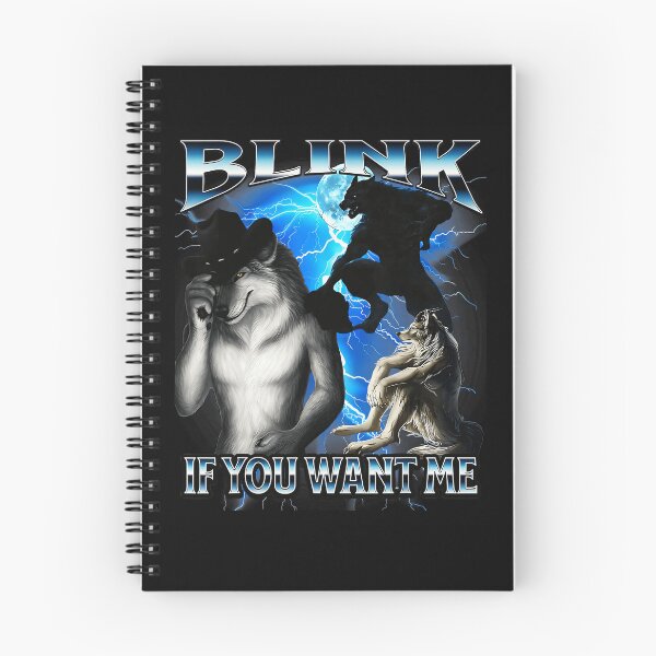 Item preview, Blink If You Want Me Wolf Werewolf Animal Spirit designed and sold by SanTiOmal.
