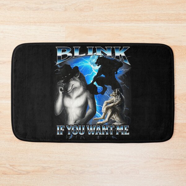 Item preview, Blink If You Want Me Wolf Werewolf Animal Spirit designed and sold by SanTiOmal.