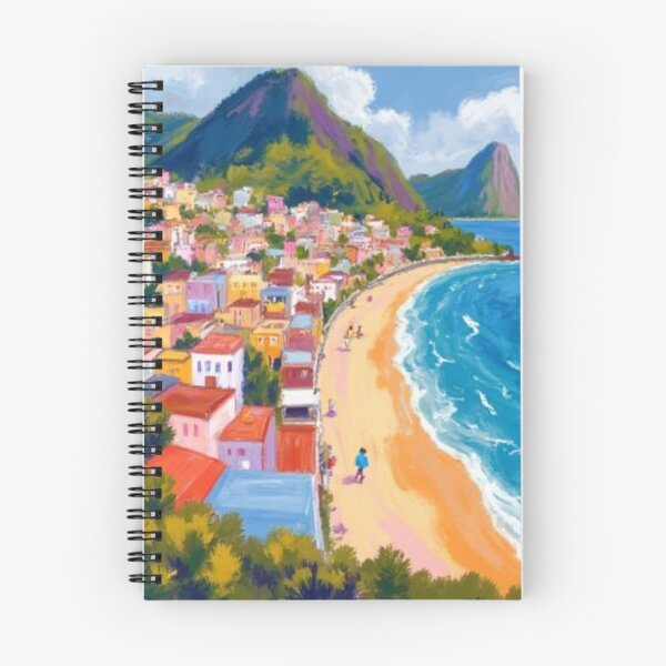 Item preview, shoreline Brazil oil painting designed and sold by cloudzer0000.