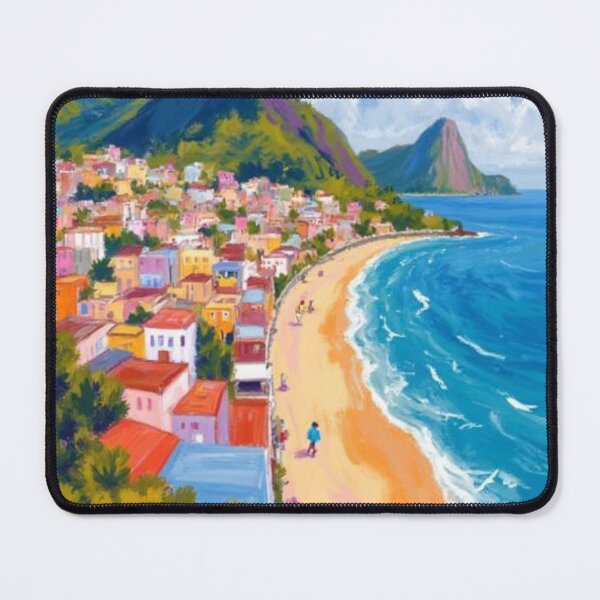 Item preview, shoreline Brazil oil painting designed and sold by cloudzer0000.