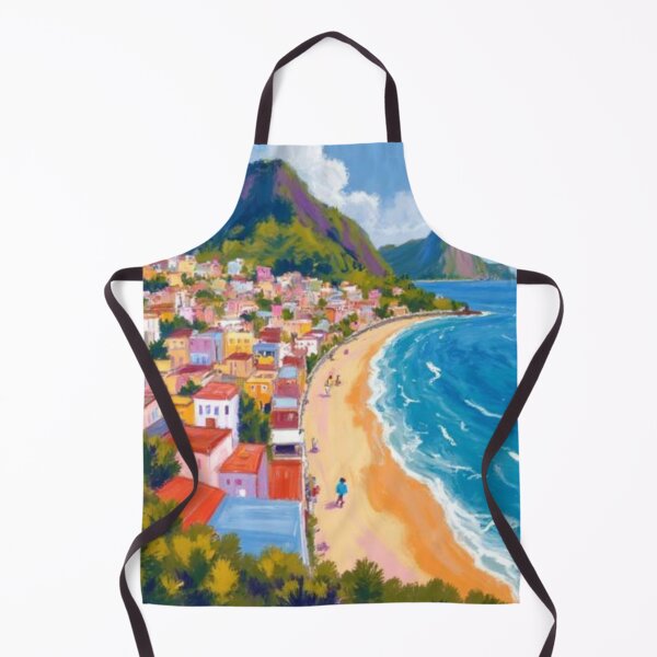 Item preview, shoreline Brazil oil painting designed and sold by cloudzer0000.