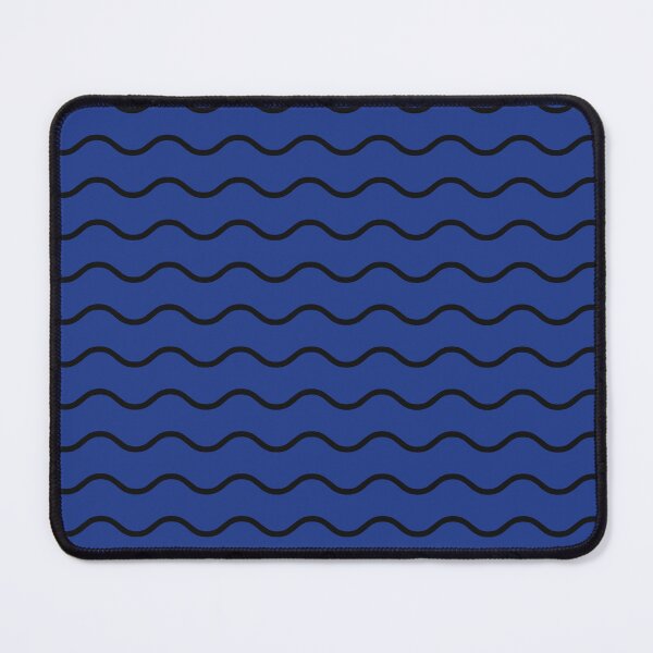 Item preview, Royal Blue And Black Waves Pattern designed and sold by pattern-archive.